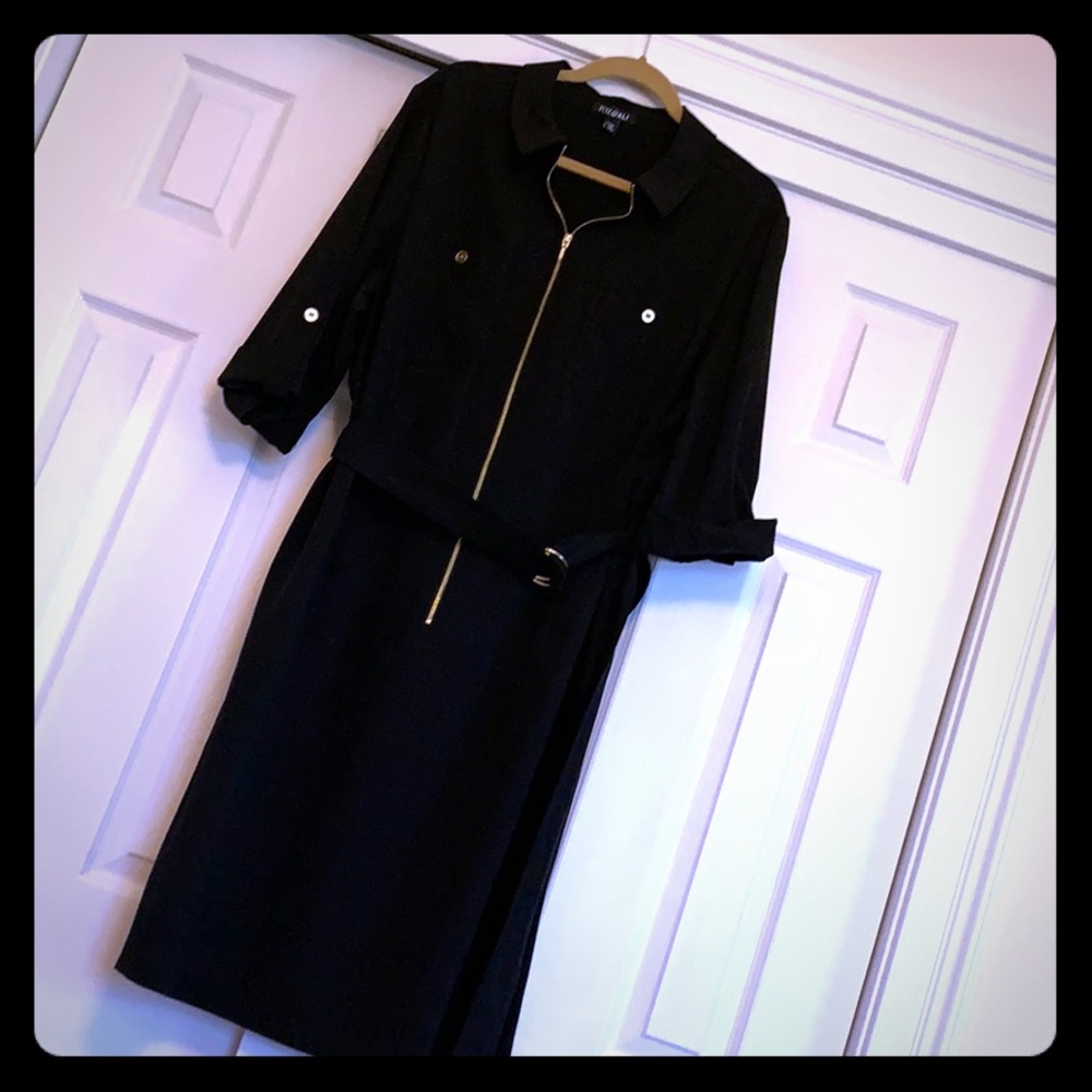 Black dress with Gold Zipper